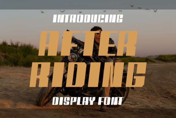 After Riding Font: Bold Typography for Brand Impact