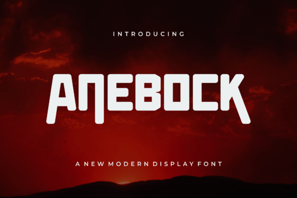 Anebock Font: Bold Display Typography for Modern Web Design