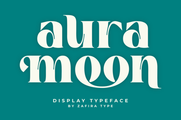Aura Moon Typeface for Elegant Branding