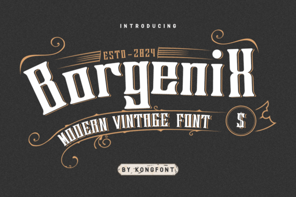 Borgenix: A Vintage Typeface for Editorial Charm