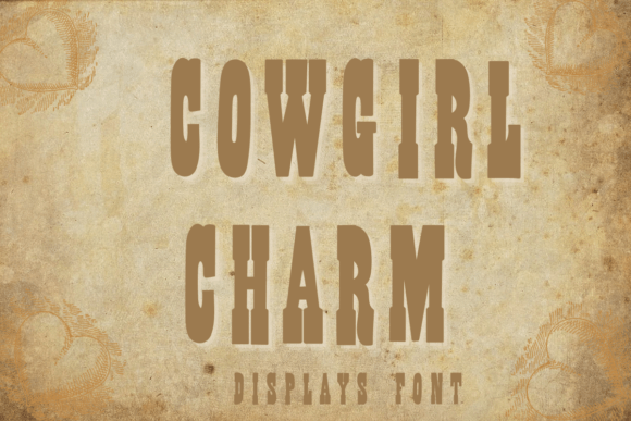Cowgirl Charm Font for Western Branding
