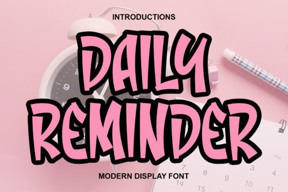 Daily Reminder: A Friendly Display Font for Modern Branding