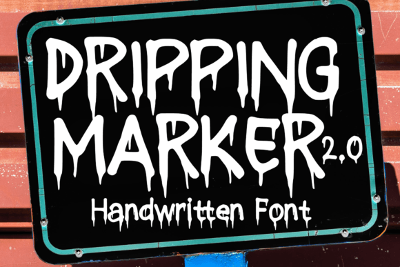 Dripping Marker 2.0 Typeface for Editorial Design