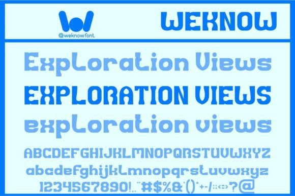 Exploration Views Font for Modern Web Design