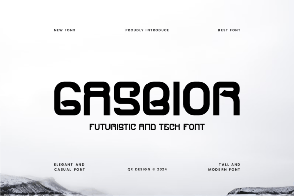 Gasbior Typeface for Futuristic Campaign Design