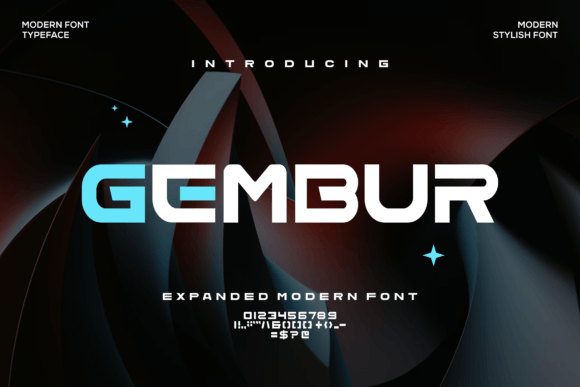 Gembur Font: Bold Display Typeface for Crafters