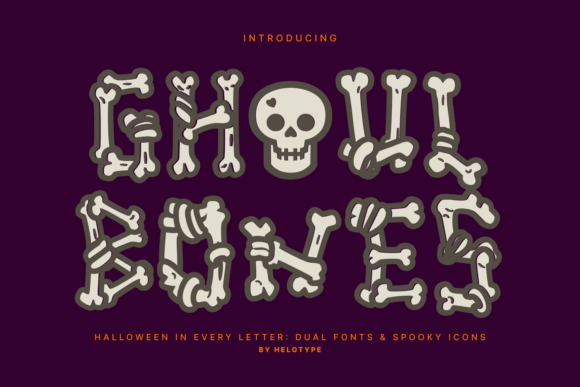Ghoul Bones Typeface for Spooky Editorial Design