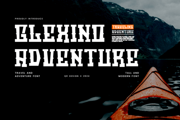 Glexino Adventure Font for Bold Editorial Design