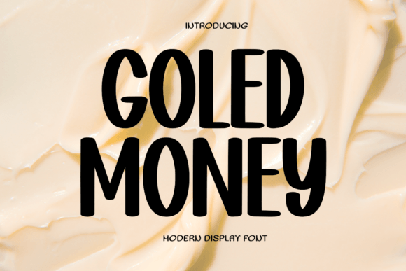 Goled Money: A Playful Display Font for Web Design