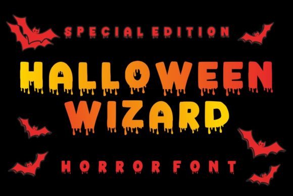 Halloween Wizard: A Spooky Display Font for Branding