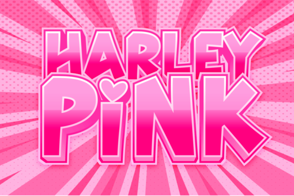 Harley Pink: A Playful Display Font for Makers