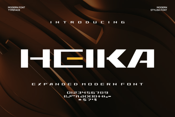 Heika: A Modern Display Font for Bold Web Design