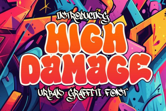 High Damage: A Bold Display Font for Urban Editorial Design