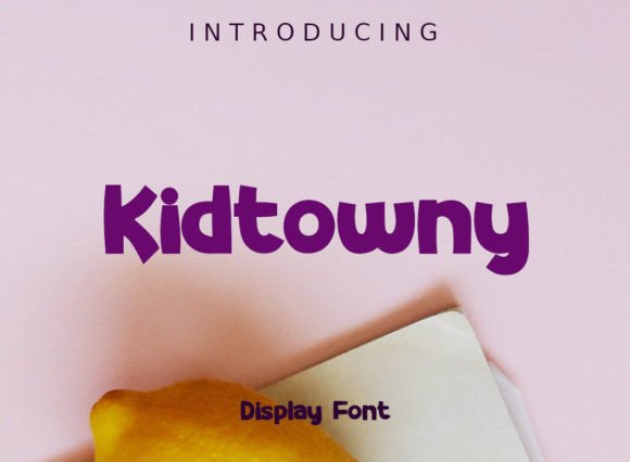 Kidtowny: A Bold Display Font for Playful Brands
