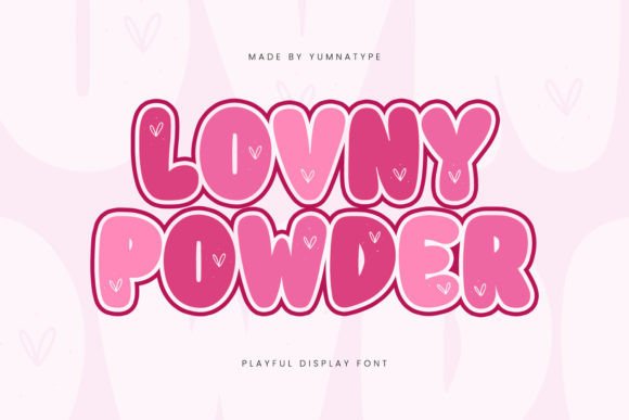Lovny Powder: A Whimsical Display Font for Branding