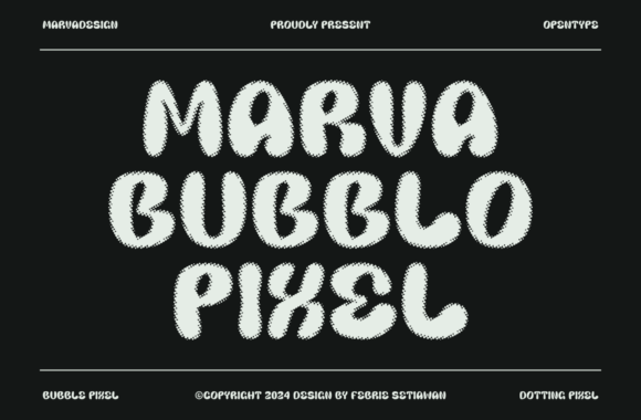 Marva Bubblo Pixel: The Ultimate Retro Display Font