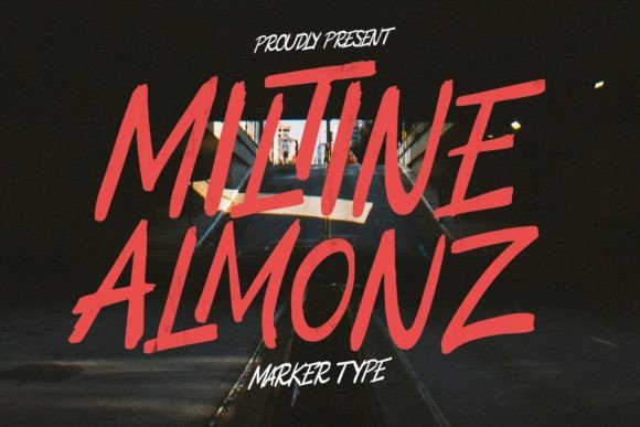 Miltine Almonz: The Bold Marker Font for Crafters