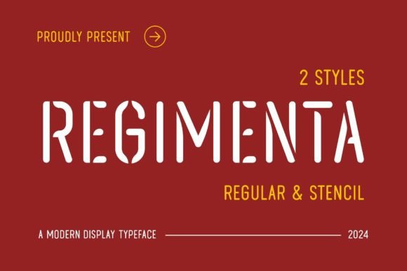 Regimenta Font for Small Business Branding