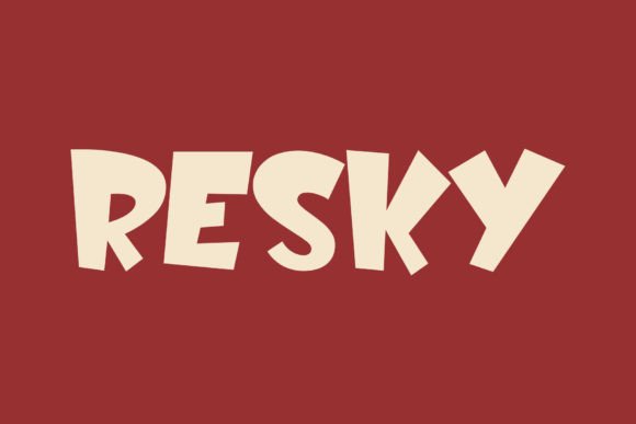 Resky: A Modern Display Typeface for Bold Campaigns