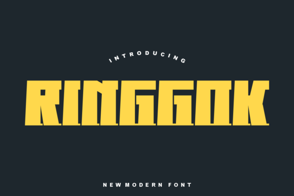 Ringgok Typeface for Bold Handmade Branding