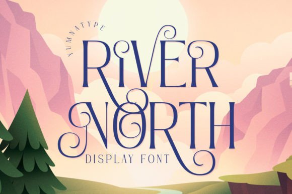 River North: The Elegant All-Caps Display Font for Crafters
