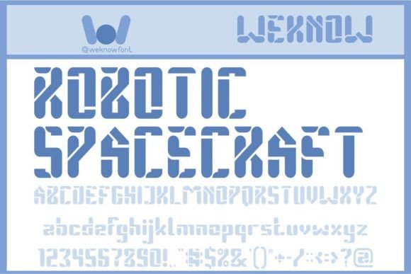 Robotic Spacecraft Font for Modern Branding