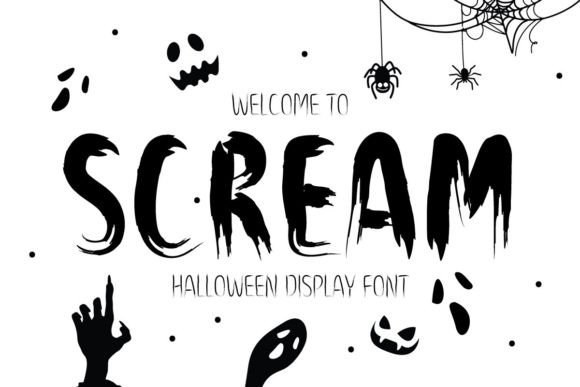 Scream: A Spooky Display Font for Halloween