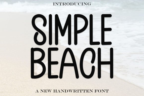 Simple Beach: A Bold Display Font for Summer Branding