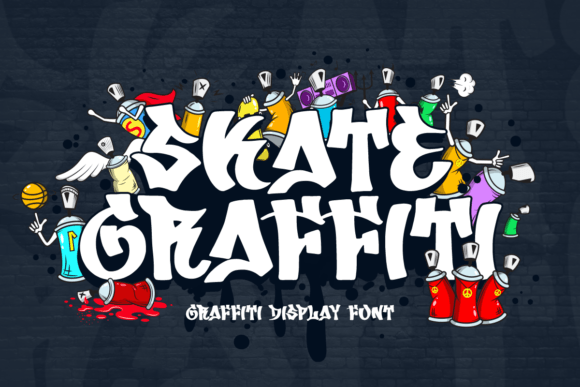 Skate Graffiti Font for Bold Urban Branding
