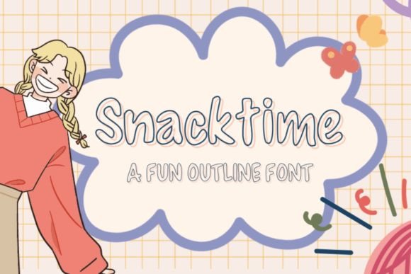 Snacktime: A Playful Display Font for Creative Layouts
