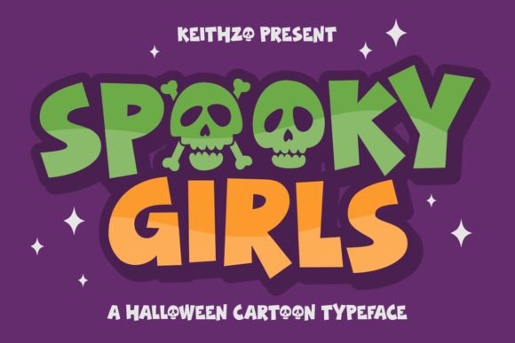 Spooky Girls: A Playful Halloween Display Font