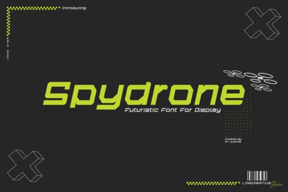 Spydrone Font: A Futuristic Display Typeface Review