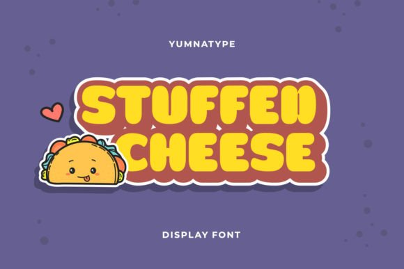 Stuffed Cheese Typeface for Playful Campaigns
