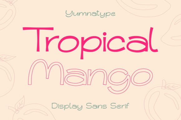Tropical Mango Font for Vibrant Brand Identity