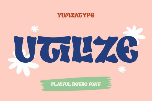 Utilize: A Bold Retro Display Font for Editorial Design