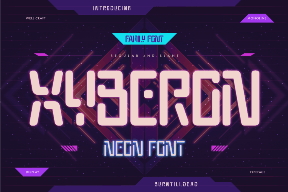 Xyberon Font: Modern Monoline for Crafters
