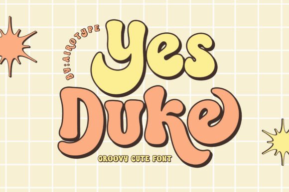 Yes Duke: A Bouncy Retro Serif Typeface for Web