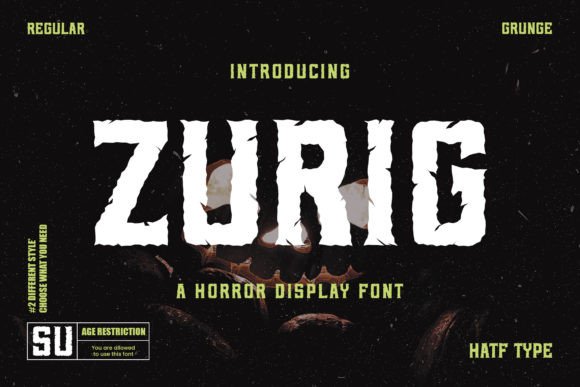 Zurig Horror Display Font for Bold Branding